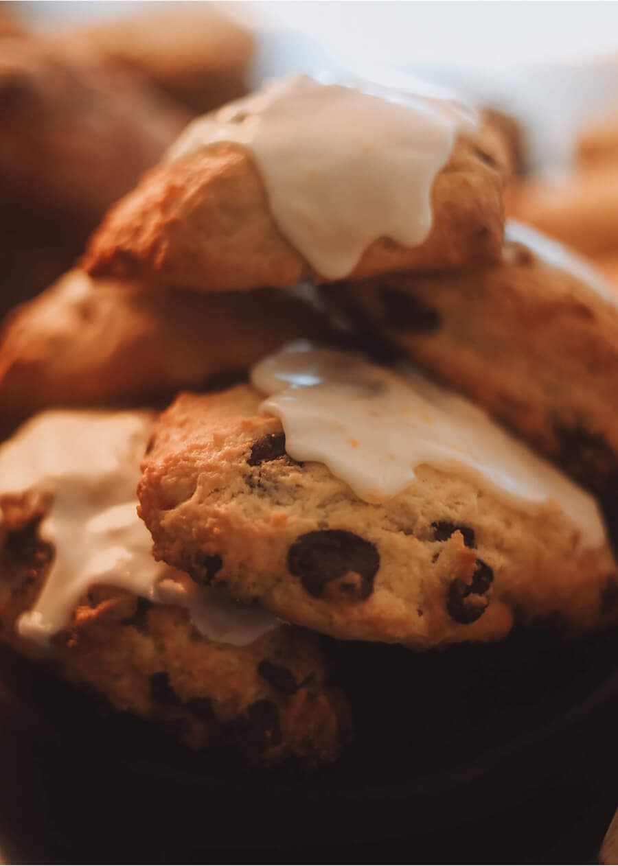 Chocolate orange scones